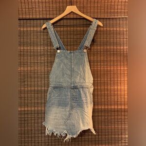 Free People Denim Skirt Overall